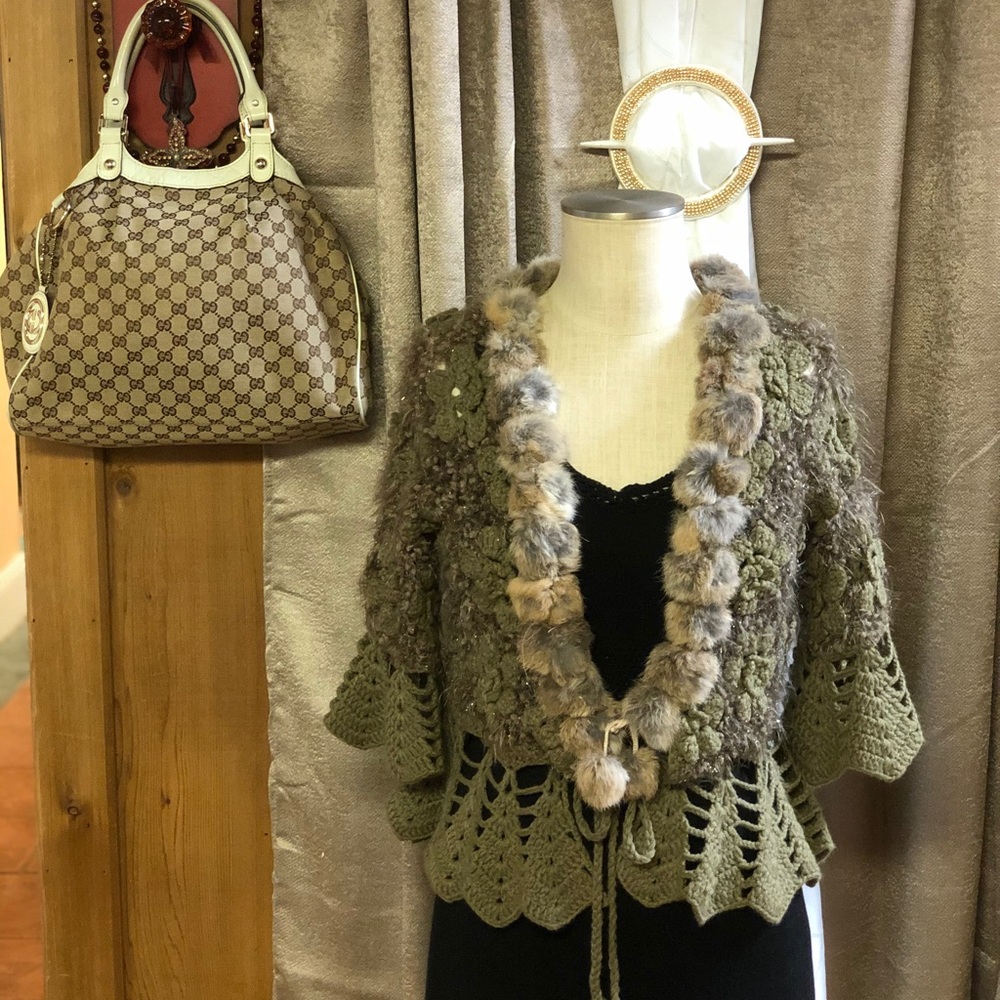 Rabbit and Crochet Jacket